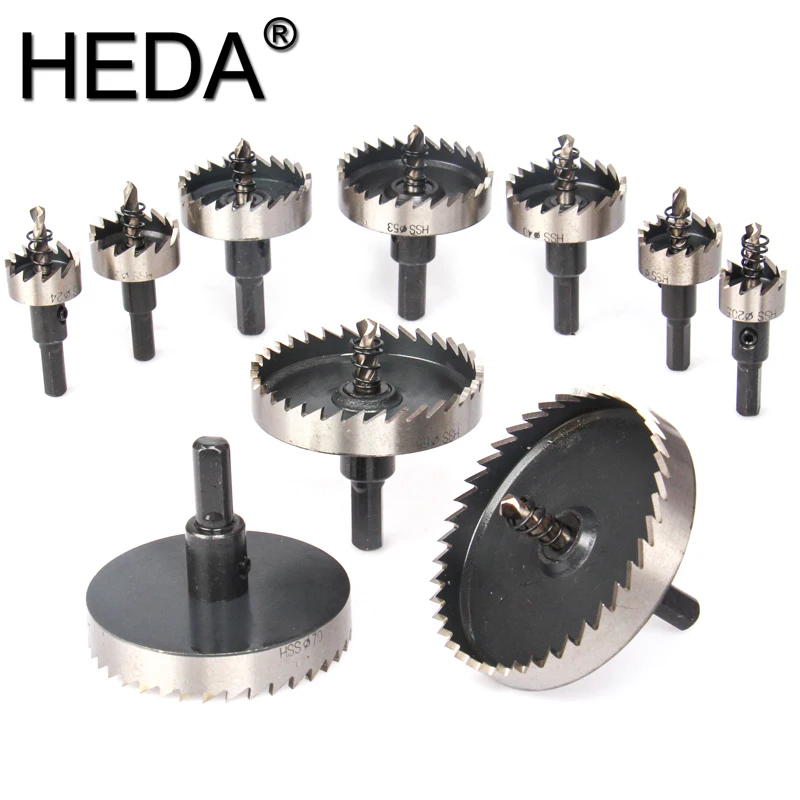

12-80mm 1Pc Triangular Shank High Speed Steel Hole Saw Drill Bits Metalworking Tools For Aluminum Stainless Steel Alloy Metal