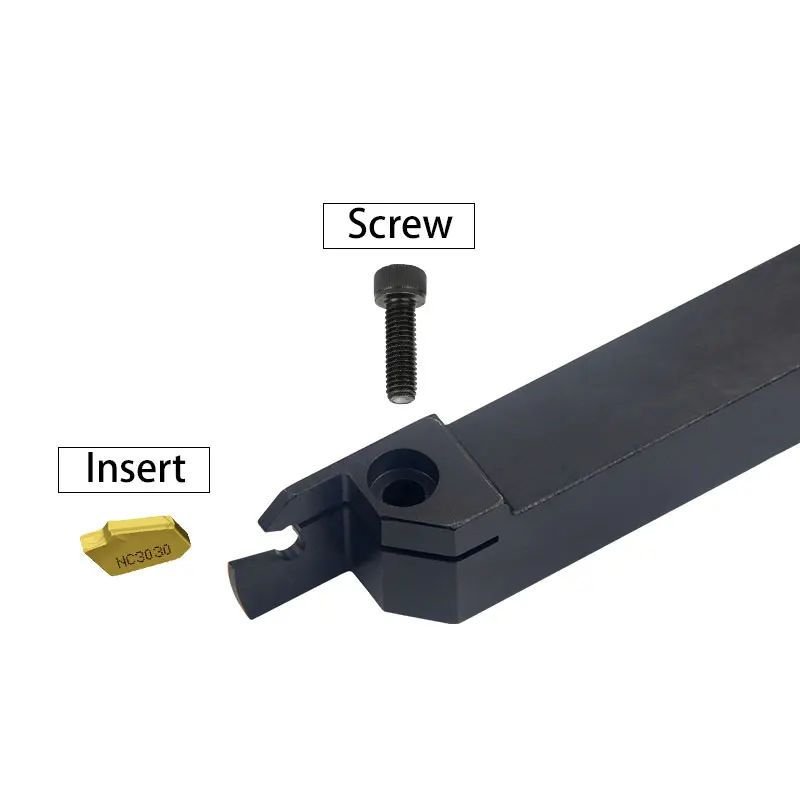 ZQ2020L-2 ranurado de ZQ2525L-2 CNC torno mecanizado portaherramientas de corte de Metal ranurado cuchillas corte de separación herramienta de perforación