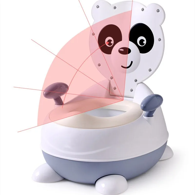 Портативный Детский горшок с изображением панды детский тренировочный милый