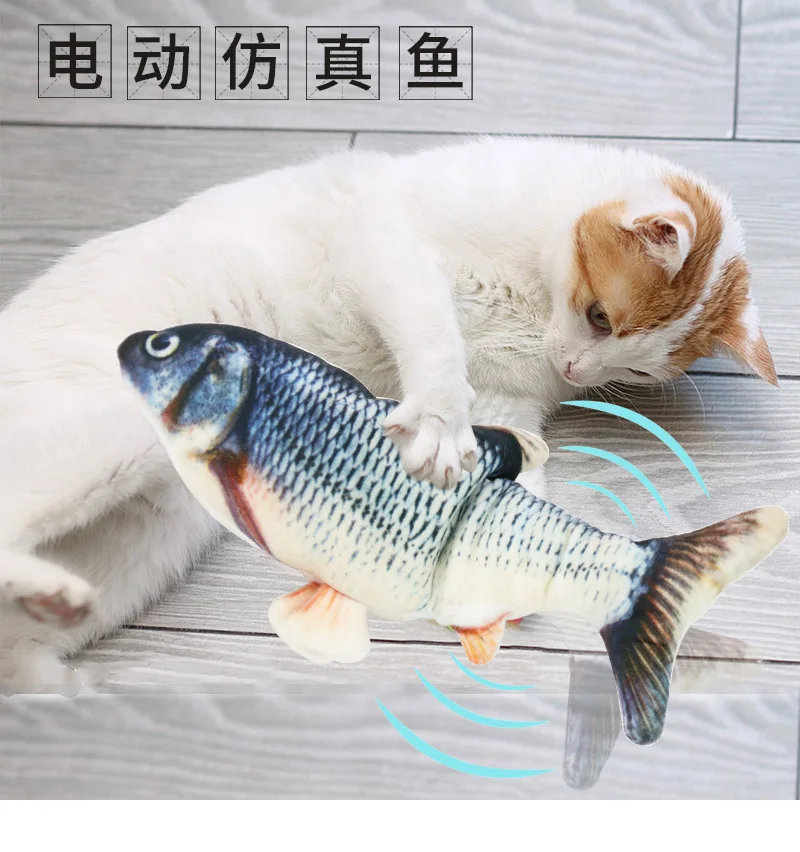 

Pet Soft Plush 3D Fish Shape Cat Toy Interactive Gifts Fish Catnip Toys Stuffed Pillow Doll Simulation Fish Playing Toy For Pet