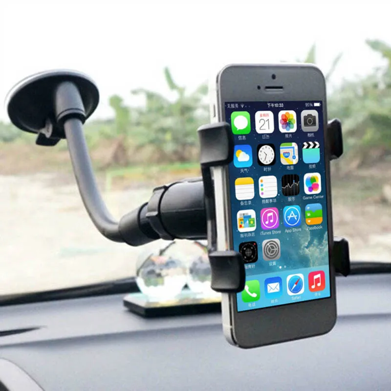 

Universal 360° Car Rearview Mirror Support Phone Holder Cell Phone Stand Flexible Adjustable Lazy Home Bracket For Phones GPS