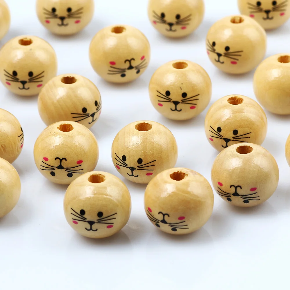 

3 шт./лот круглые деревянные бусины из натурального дерева 30 мм, бусины-разделители россыпью для изготовления ювелирных изделий своими рука...