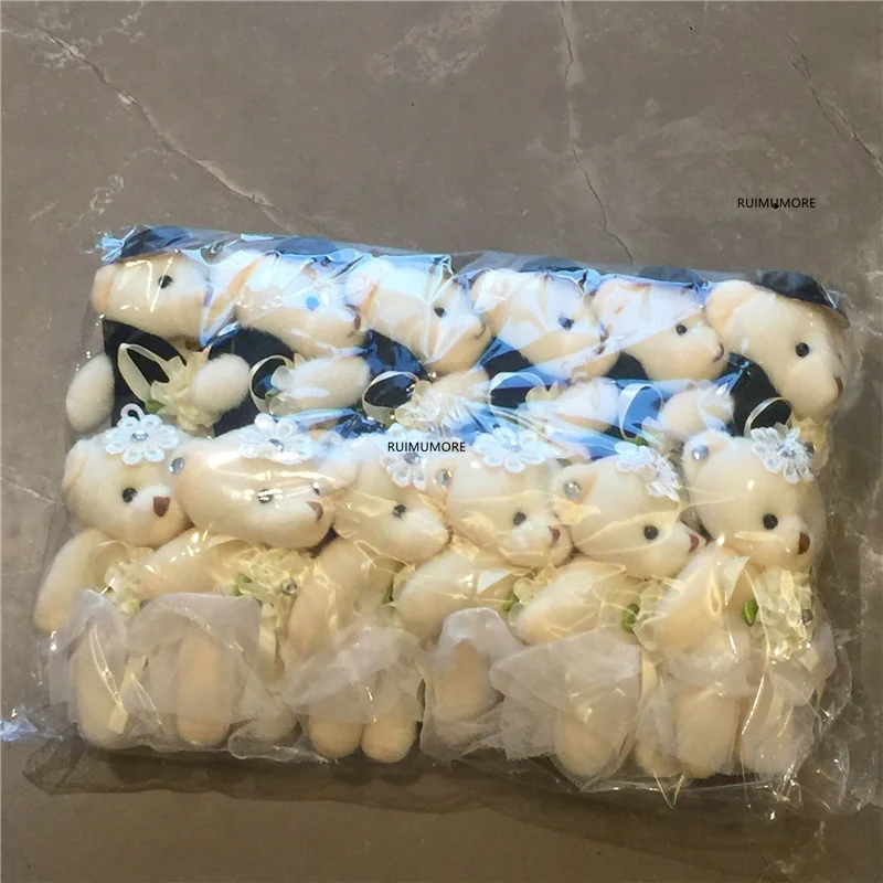 Свадебный подарок медведь плюшевая игрушка Чучела 10 см 1 пара кукла декор |