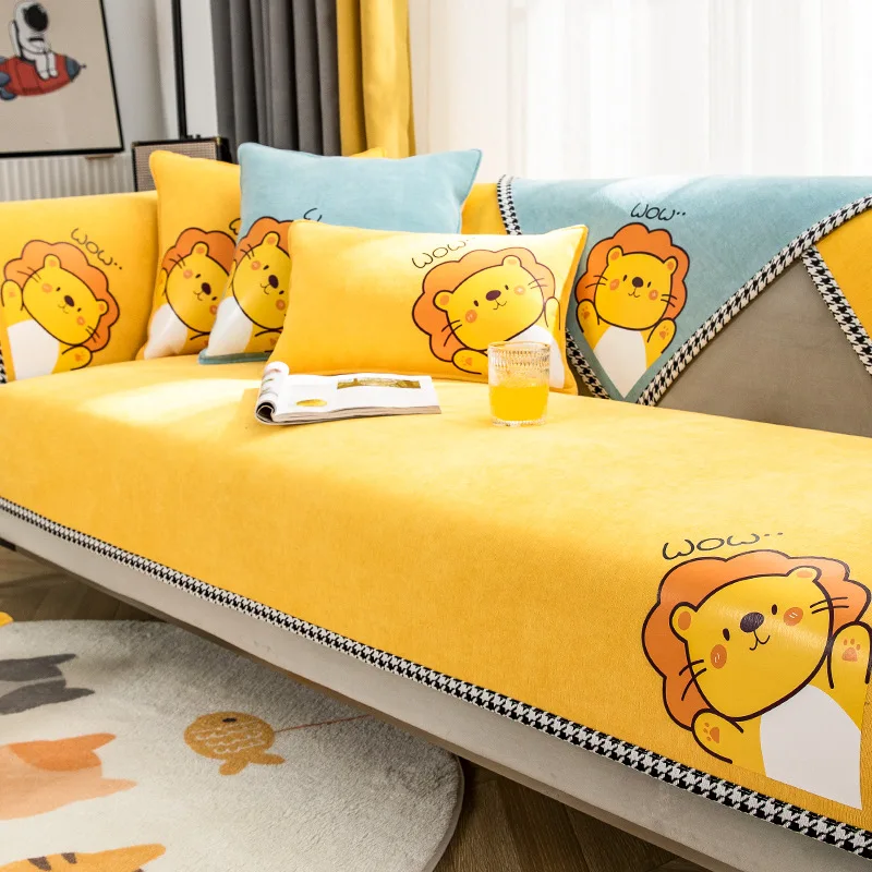 Мягкий плюшевый чехол для дивана из синели чехлы диванов эластичные гостиной