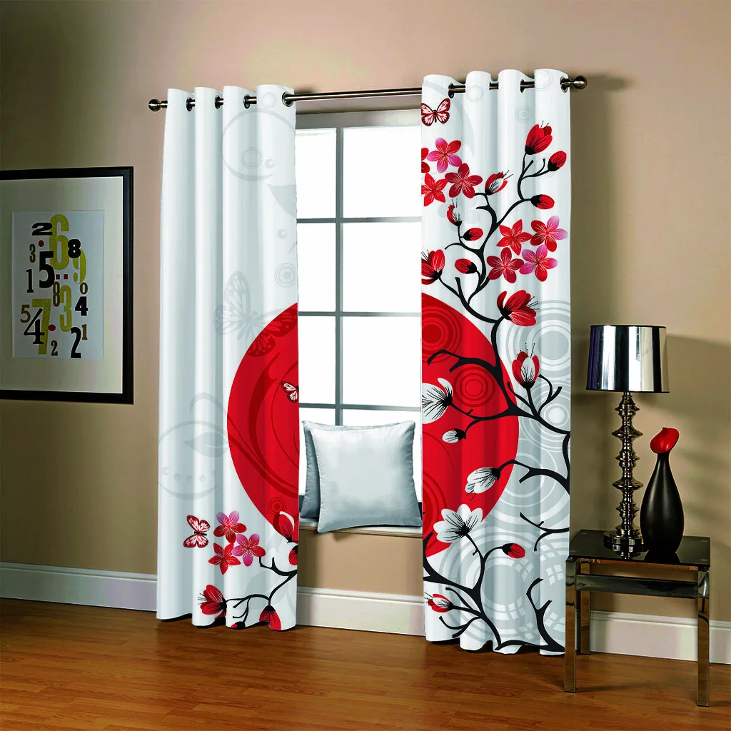 Занавески с принтом бабочек SOFTBATF затемняющие шторы s тканевые занавески оконные