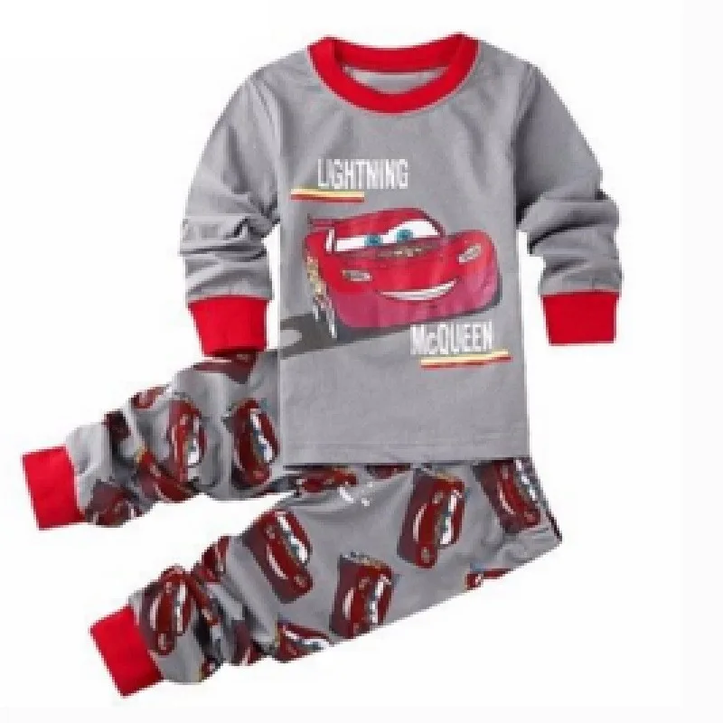 Disney Cartoon Cars Fashion Pajamas for Children Thin Section Long-sleeved Lightning McQueen Kids Children Pajama Girl Sleepwear