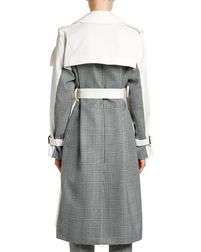 2019 осенне зимний женский элегантный двубортный Тренч шикарная Женская ветровка