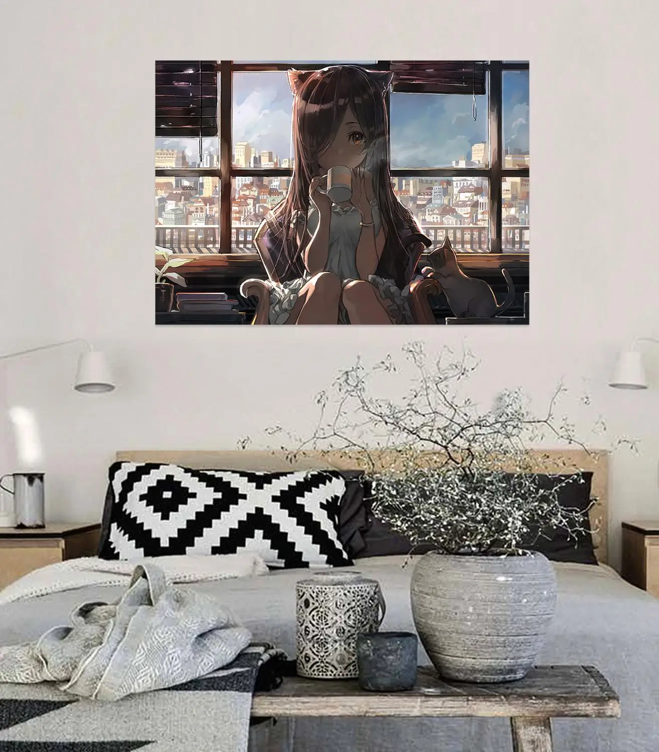 [Самоклеющиеся] 3D мультфильм аниме девушка 101 Япония Аниме настенные наклейки AJ