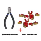 Охотничий блочный лук для установки стрел, латунные пряжки + плоскогубцы для стрельбы из лука, лента для лука, D-образные плоскогубцы