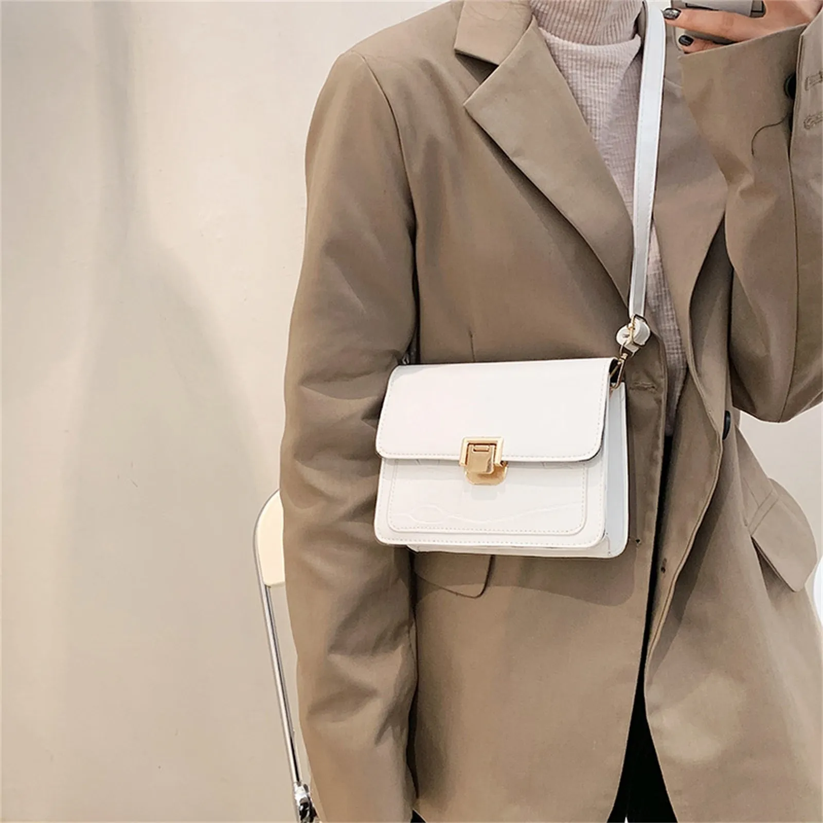 

Women Bag Fashion Ring Decoration Patchwork Crossbody Shoulder sac main femme bags for women 2019 schoudertas dames