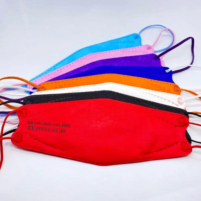 Fpp2 маски рыба маска одобренный Европы черные дыхательной ffp2 kn95 для лица рта ffp 2