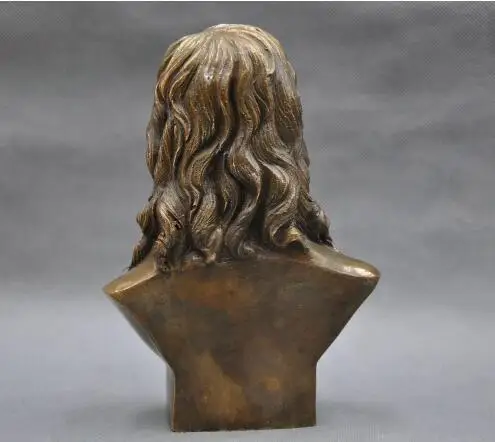 YM 306 8 ''итальянский большой музыкальный Никколо Паганини Бюст Бронзовая