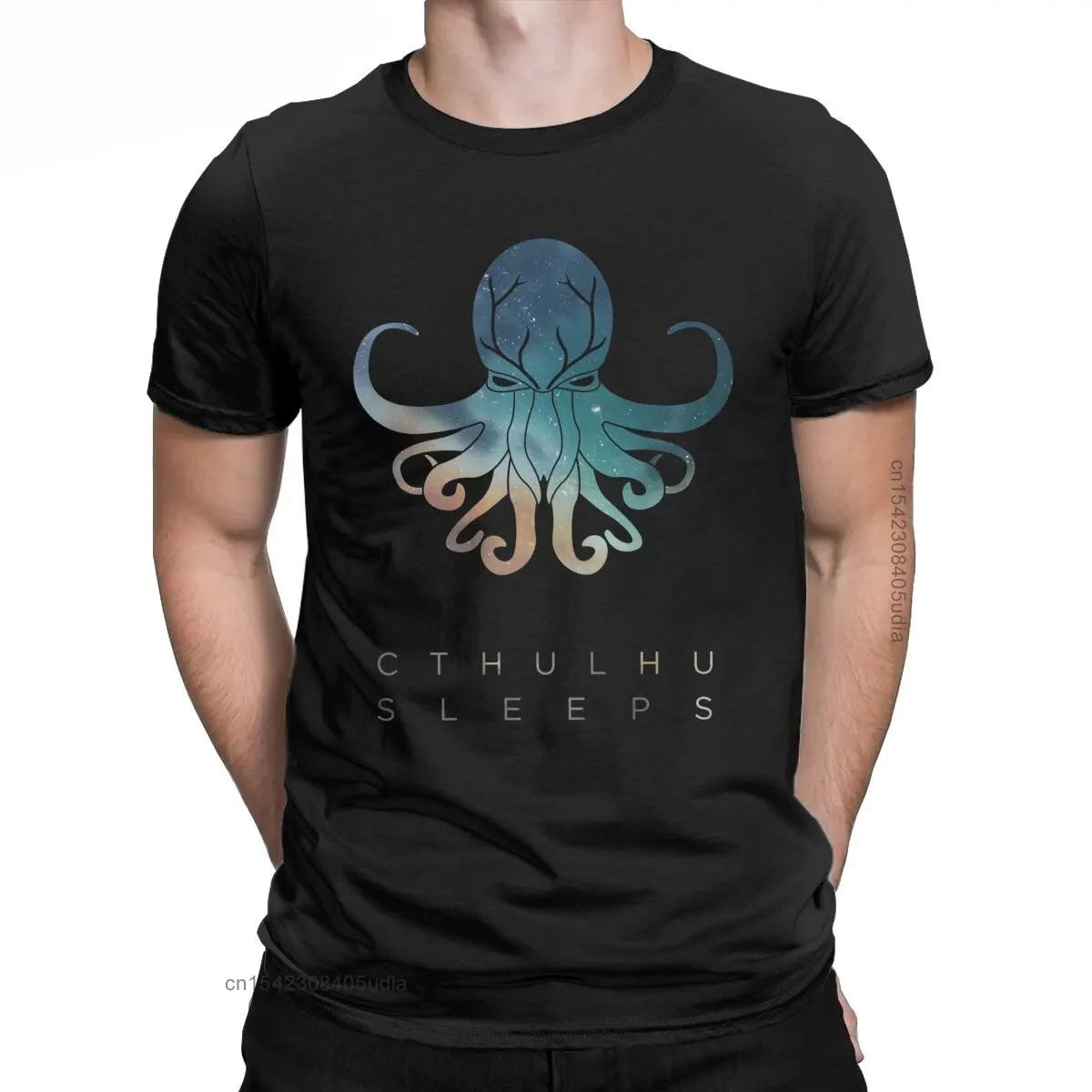 Мужская футболка Crazy Deadmau5 Cthulhu с коротким рукавом и круглым вырезом - купить по
