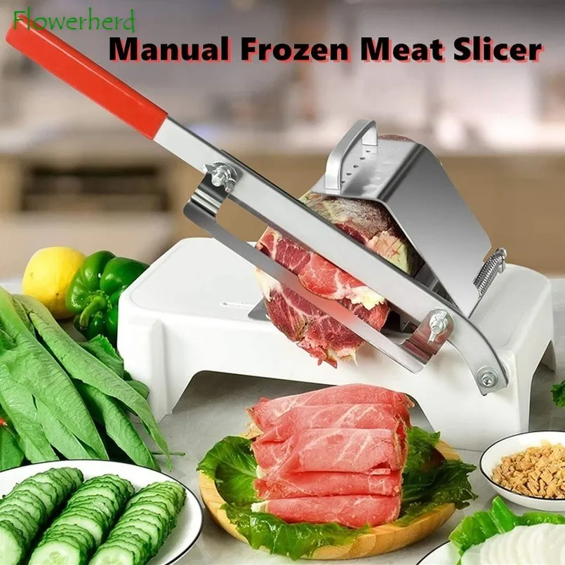 Обновленный ручной замороженный резак для мяса говядина из нержавеющей стали