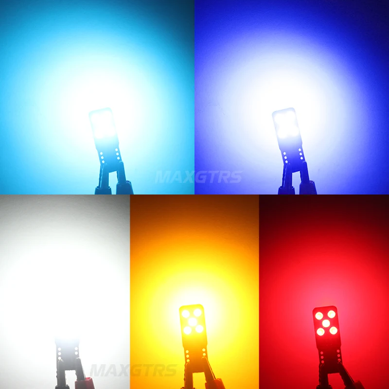 Ультратонкий Светодиодный фонарь T10 194 168 W5W 10SMD 3030 10x сверхъяркий сменный CanBus