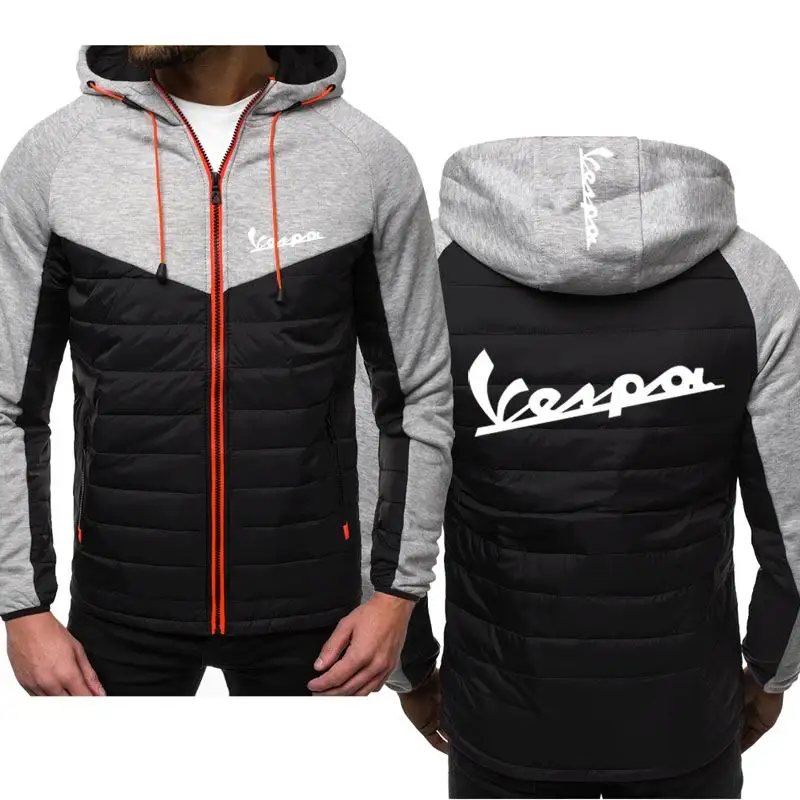 

New Hoodies Man Spring Autumn Vespa Sweatshirt Casual Fashion Hoody Zipper Jacket Male Tops Clothing