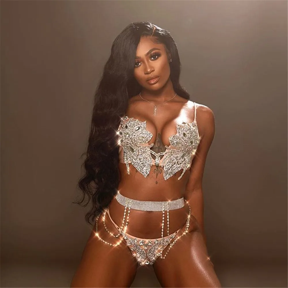 Сексуальная металлическая цепь стразы летние юбки женская оригинальная обувь с