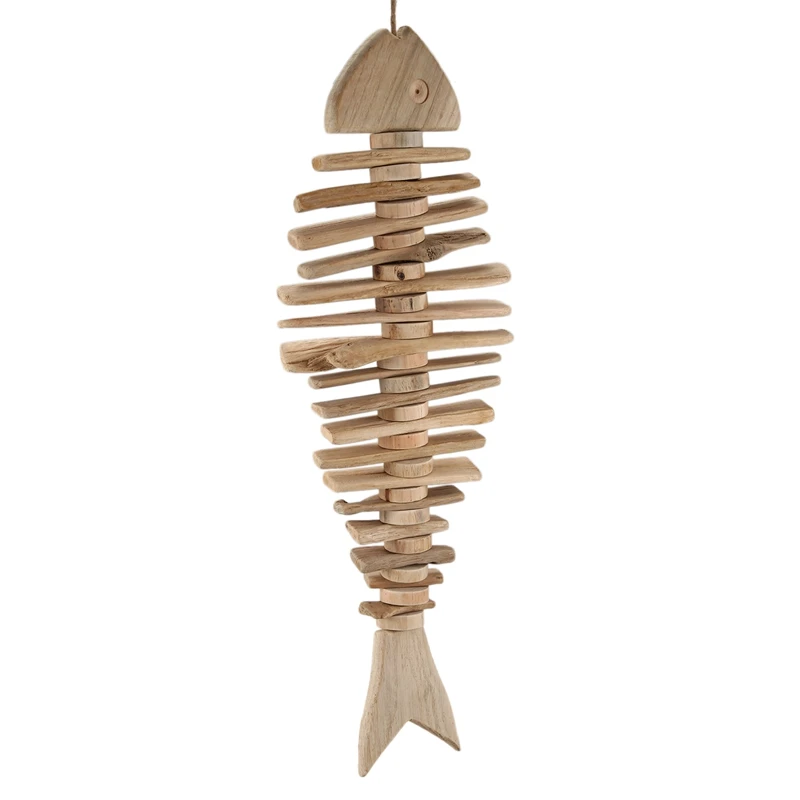 Скандинавское Средиземноморское деревянное украшение в виде рыбы для ресторана