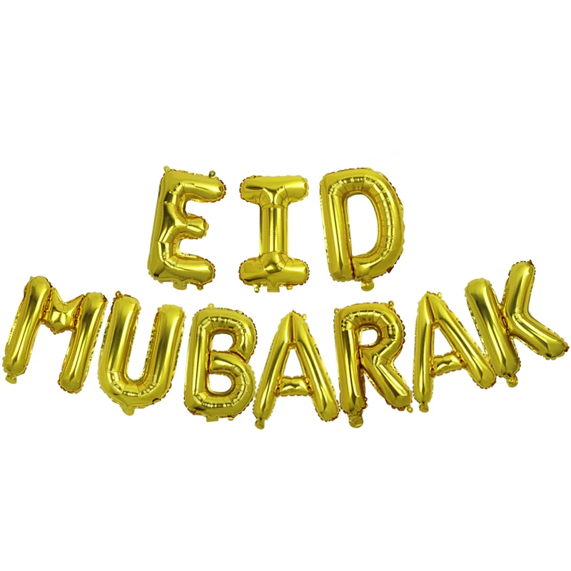 Воздушные шары с надписью Happy Eid Mubarak 16 дюймов воздушные из фольги буквами EID