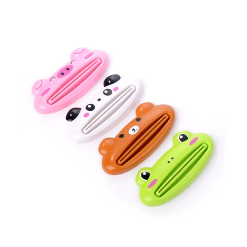 

1 Pc Cartoon Animal Toothpaste Dispenser Plastic Tooth Paste Tube Squeezer Cute Rolling Holder for Tube Bathroom Products Tools