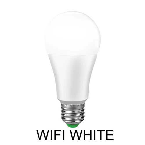 WIFI Blub White E27 Светодиодный светильник смарт-лампочка WIFI RGB 15 Вт Bluetooth приложение управление умная лампа светильник с регулируемой яркостью кухня под шкаф Домашний Светильник ing - Цвет: WIFI Blub White