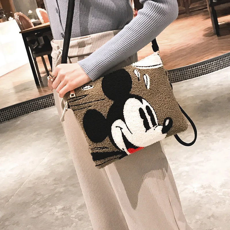 Disney новинка Дамская мультяшная Сумочка с Микки Маусом клатч сумка через плечо