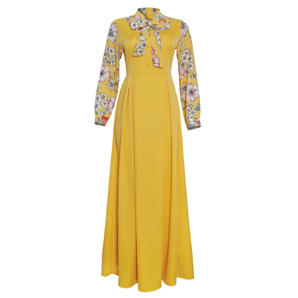 

African Dresses for Women 2021 Summer African Women Long Sleeve Printing Plus Size Long Dress African Clothes Maxi Dress