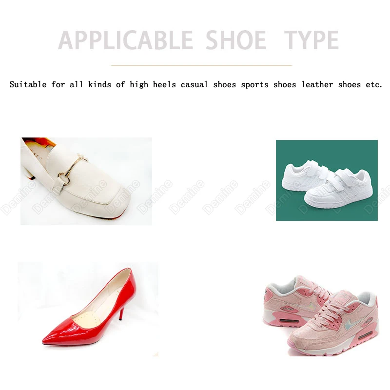 

Demine Leather Forefoot Pad Insoles for Women High Heel Shoes Anti-Slip Sticker Pain Relief Shoe Inserts Cushion Foot Care Pads