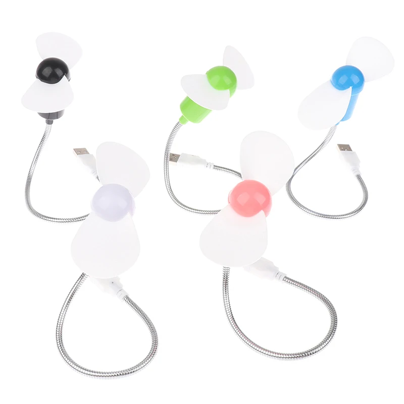 

Гибкий мини-вентилятор охлаждения USB для ноутбука, настольного ПК, низкий уровень шума