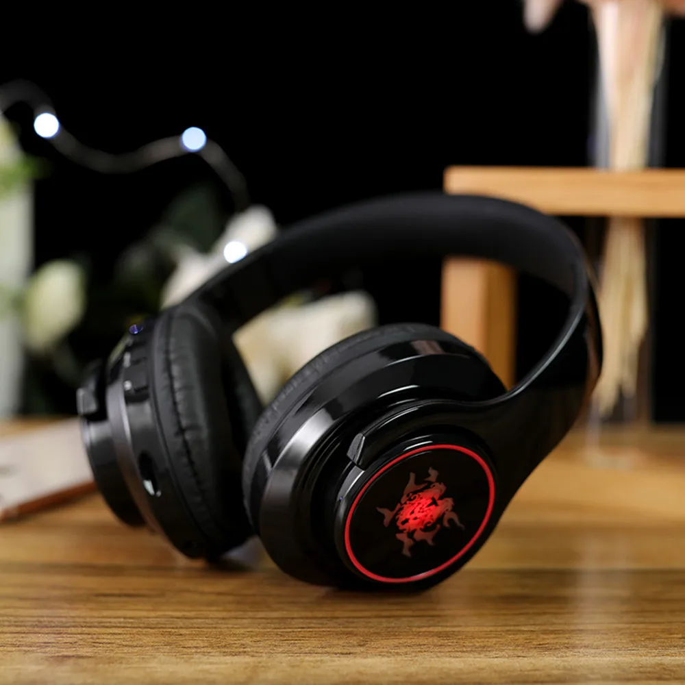 Mosunx портативная беспроводная bluetooth-гарнитура с семью цветами наушники со светодиодом Встроенный микрофон Беспроводная стерео bluetooth-гарнитура