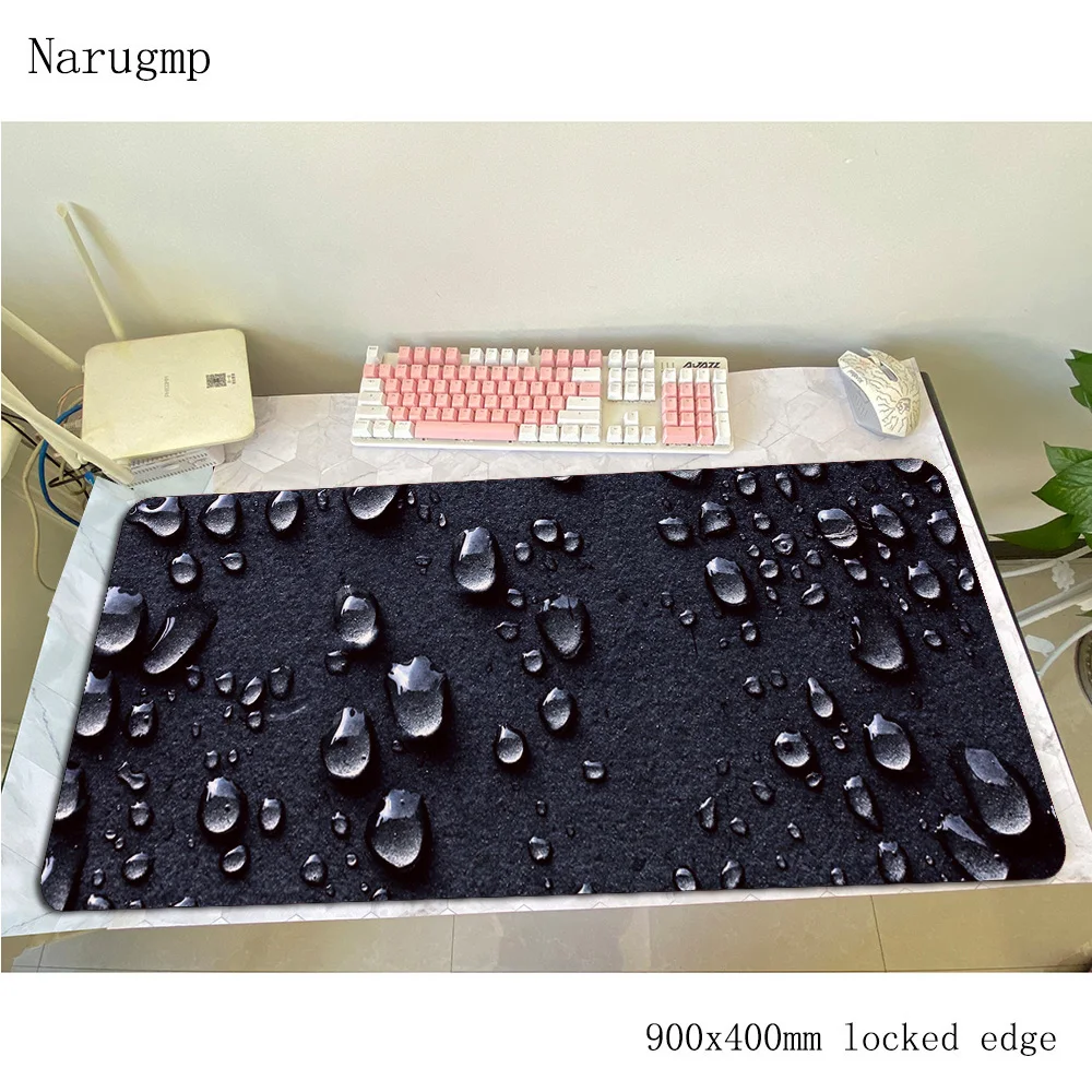 Коврик для мыши с капелькой воды геймер 90x40 см игровой коврик модный notbook