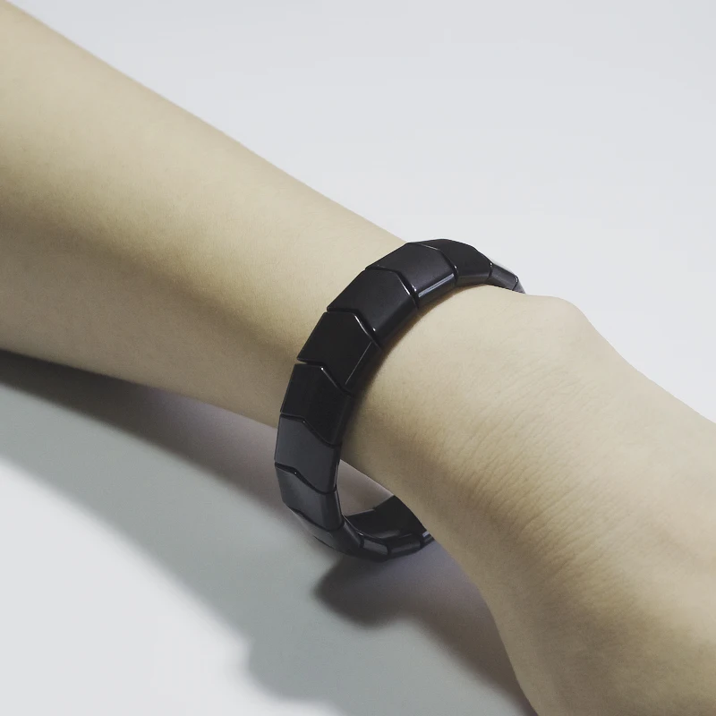 1 шт. ручная цепочка для здоровья натуральный черный турмалиновый камень