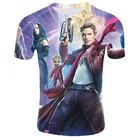 2021 летняя футболка с героями фильма стражи Галактики, милая стильная футболка с круглым вырезом высокого качества, с коротким рукавом, модная уличная одежда Грут