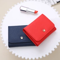 womens wallet short women coin purse crown wallets for woman card holder small ladies wallet female hasp mini clutch for girl