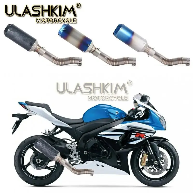 Мотоцикл Полная система глушитель выхлопной трубы среднего звена скольжения для