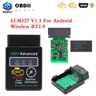 ELM327 V1.5 PIC18F25K80 OBD2 беспроводной сканер для Android ELM 327 V1.5 HH OBDII OBD 2 Автомобильный диагностический инструмент считыватель кодов 1,5