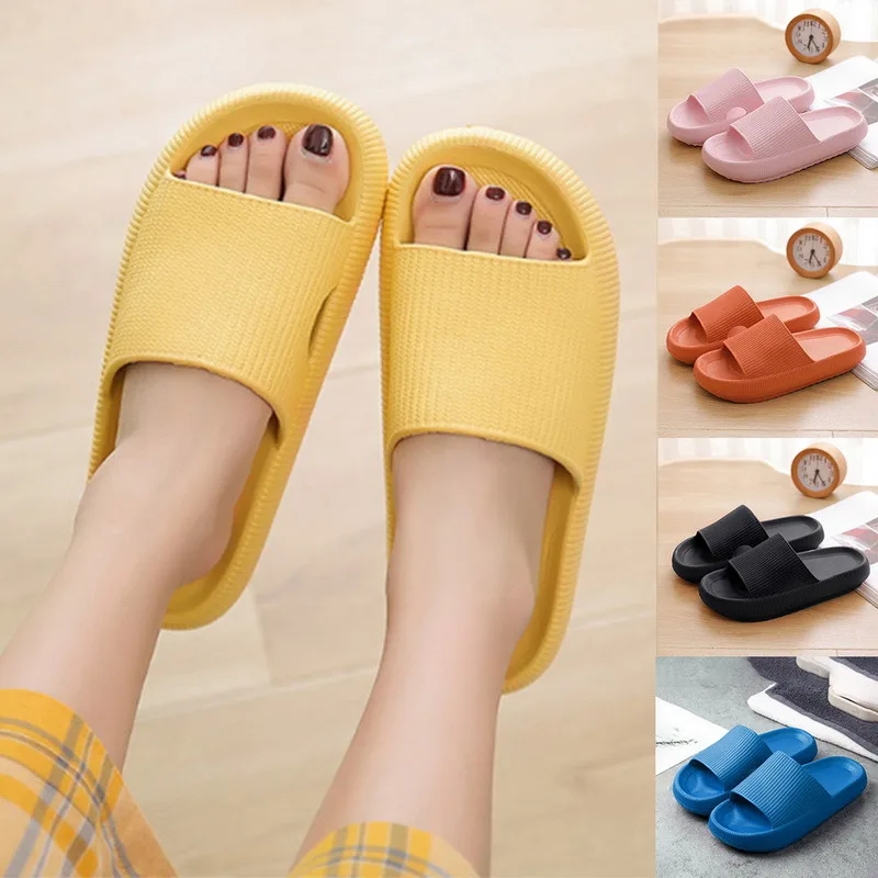 

Thick Sole Home Women Slippers Ladies Platform Flat Shoes Non-slip EVA Living Room Indoor Slides Women Slippers