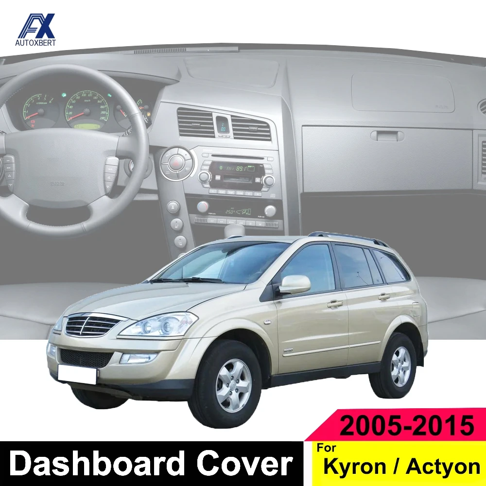 Накладка на приборную панель для Ssangyong Kyron 2005 2015 Actyon 2010 приборная накладка защита