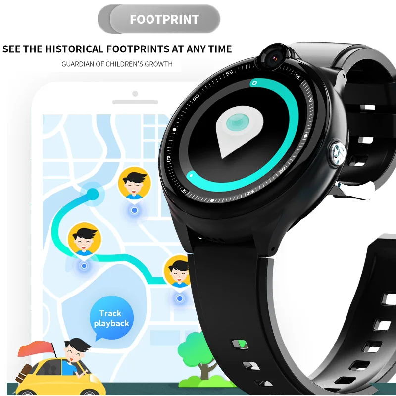 Детские Водонепроницаемые Смарт-часы часы с функцией видеозвонка GPS трекером