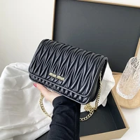 2021 new fashion all match leather chain bag soft leather high quality shoulder diagonal small square bag purses and handbags gg