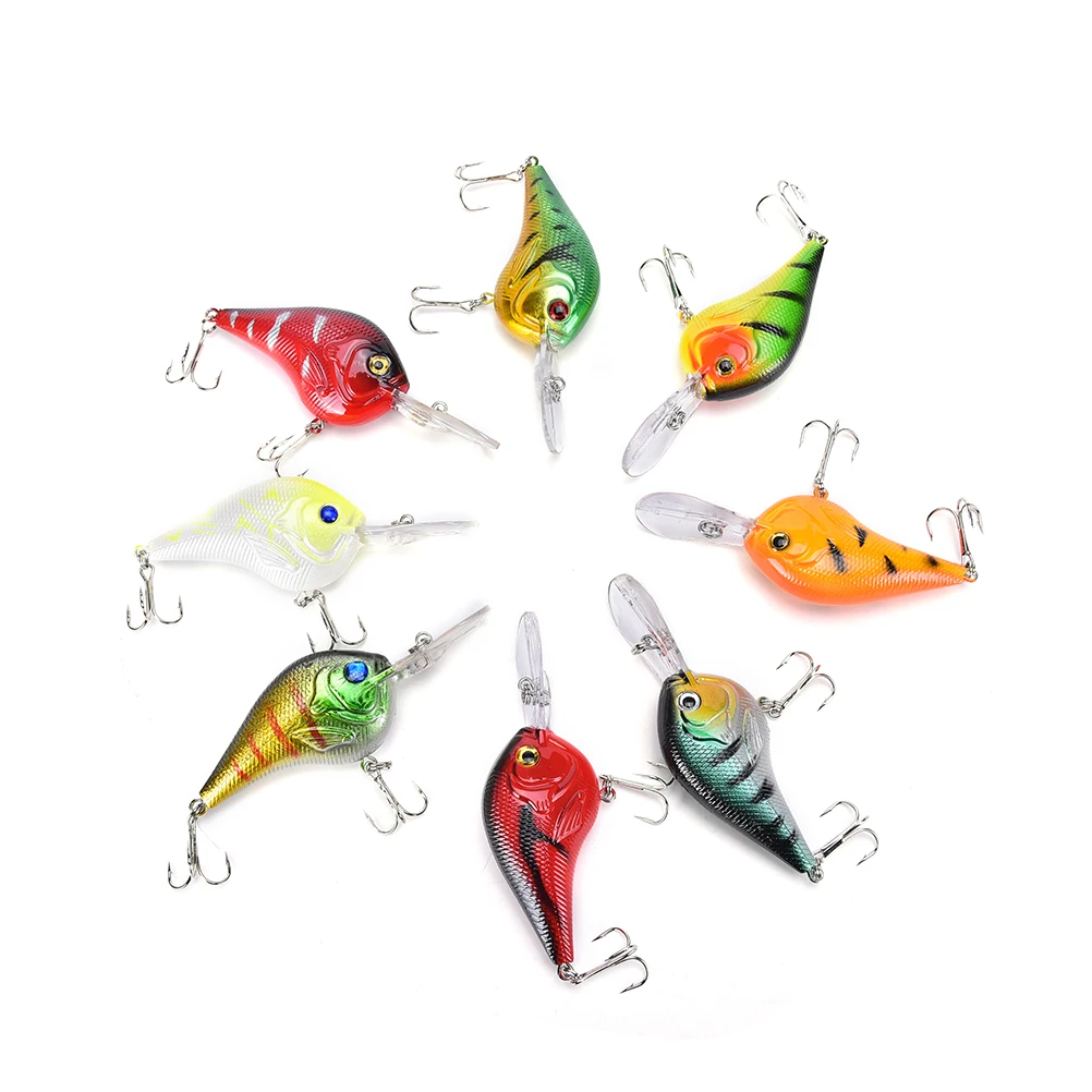 

1PC 11.2cm Fishing Lure Artificial Perche Crankbait Swim Crank Bait Fishing Tackle Wobbler 3D Eye Hard Bait