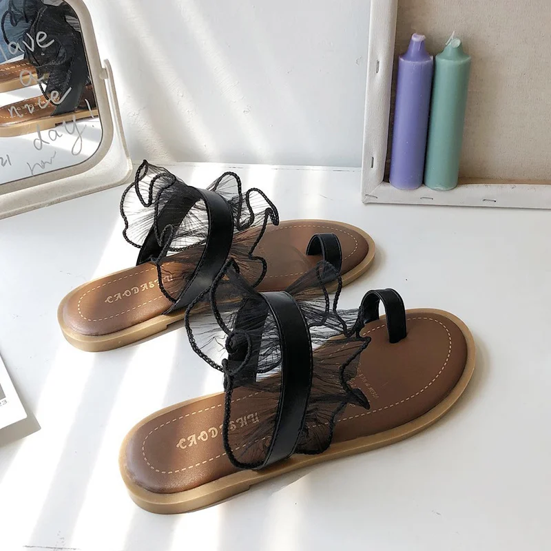 

Shoes Rubber Flip Flops Slippers Flat Slipers Women Luxury Slides Hawaiian 2021 Designer Soft Basic Rome PU Rubber Flip Flops Sh