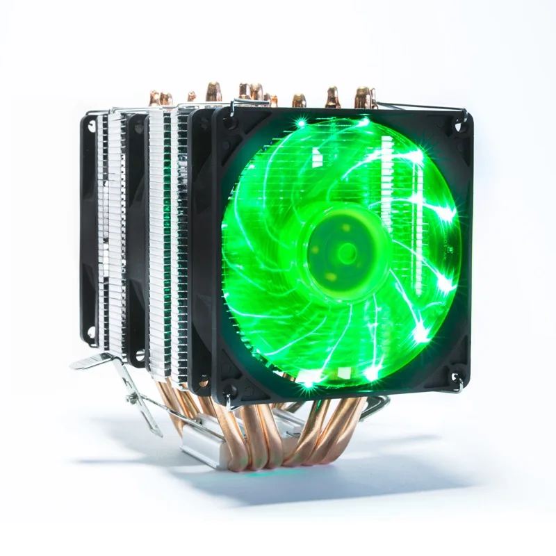 RGB CPU Радиатор 6 трубок Охлаждающий вентилятор Охлаждатель для процессора Intel AMD CPU LGA 1155 1156 1150 1366 2011 X79 2011-3 X99 Гнездо Материнская плата.