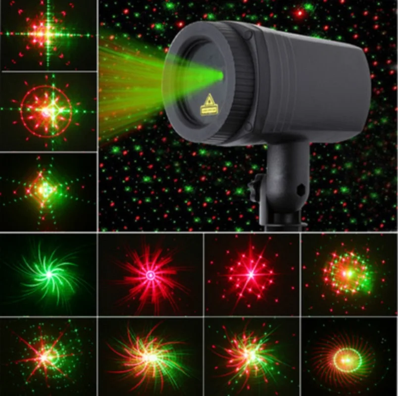 Светодиодный лазерный свет для душа 24 узора эффект проектора удаленное