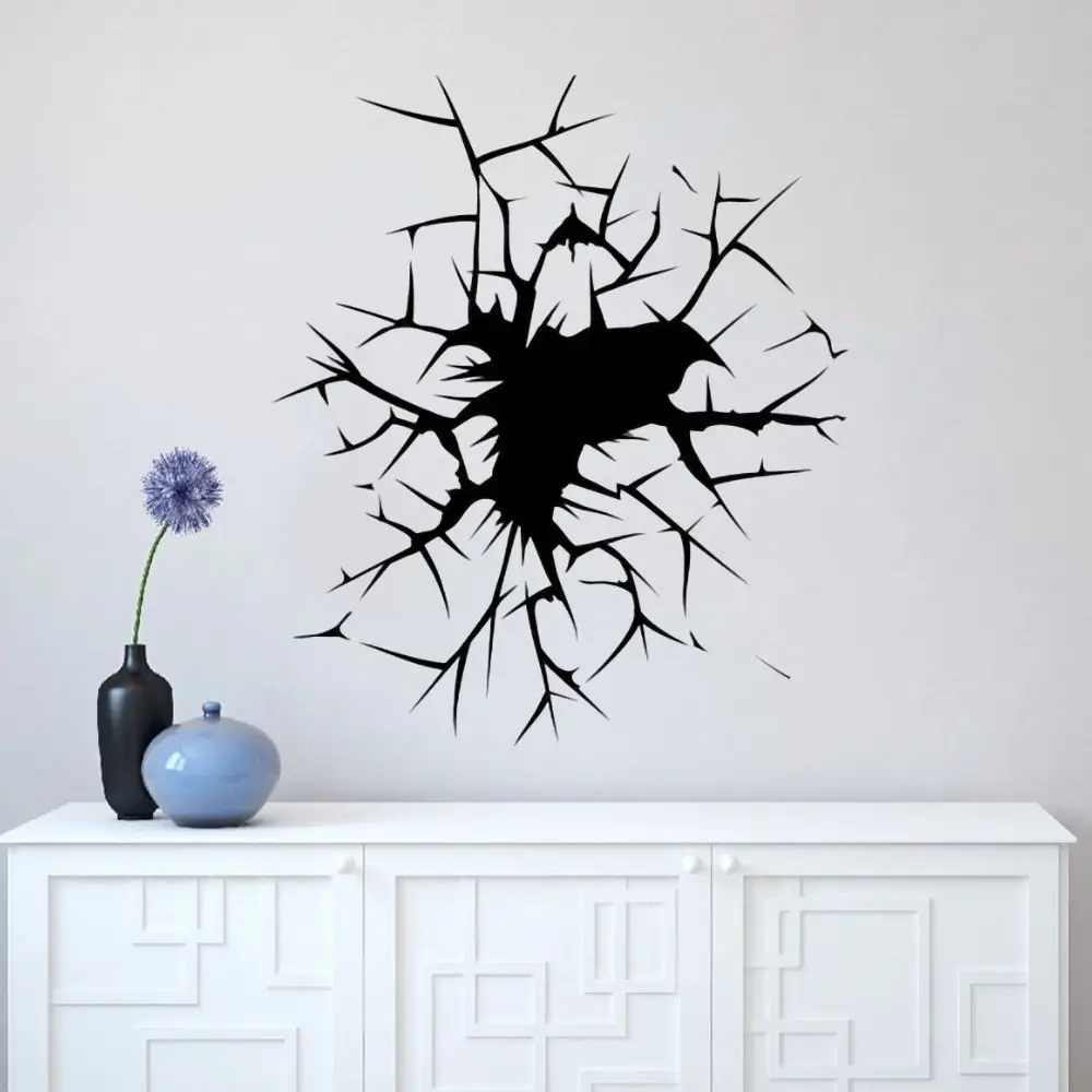 

Crack Wall Art Wall Aesthetics Sticker for Home Living Room Hotel Decoration Removable A002389