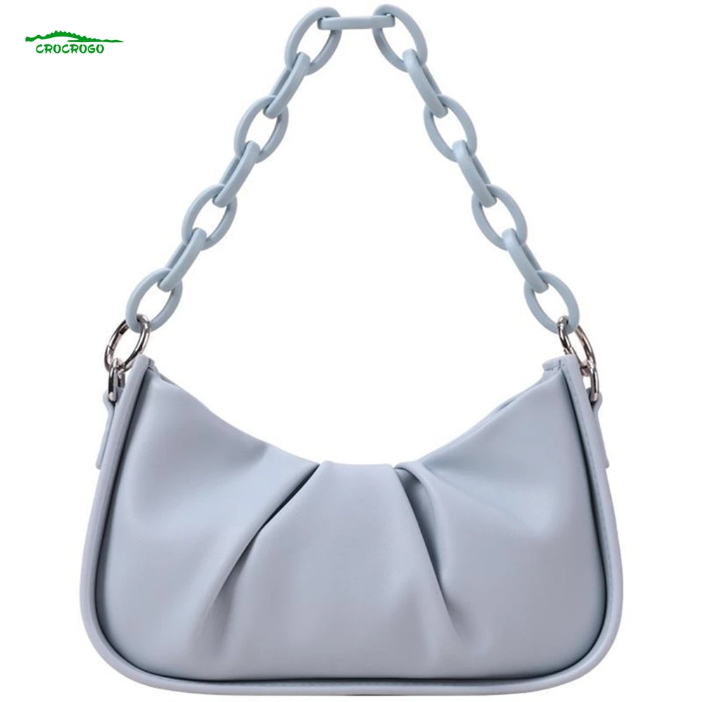 

New Fashion Ladies Pearl Acrylic Chain Portable Messenger Shoulder Bag Casual Shopping Mobile Phone Coin Purse