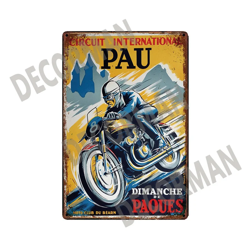 [Mike86] ZUNDAPP Triumph Custom Motor жестяной знак потертый Ретро Настенная картина