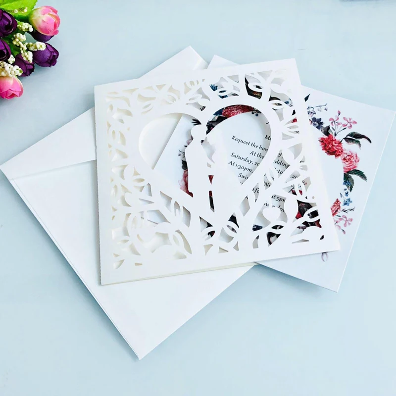 (100 шт./лот) персонализированная печать квадратная Золотая свадебная