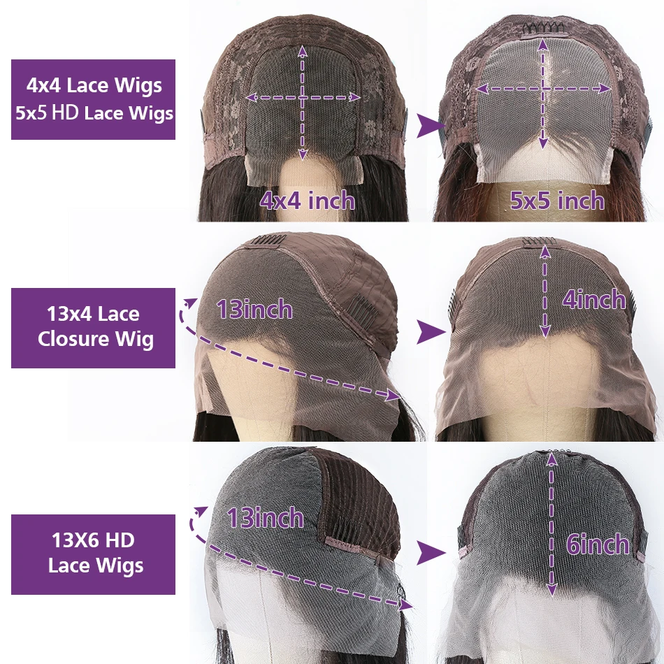13x6 Transparent Body Wave Lace Wig Human Hair Wigs Brazilian 30 40 inch Water 4x4 5x5 Closure Frontal For Women | Шиньоны и парики