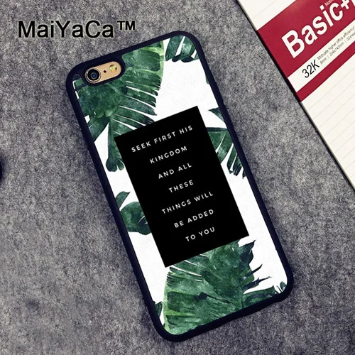 MaiYaCa Библейский Иисус христианские цитаты ТПУ Coque кожаный чехол для телефона для iPhone XR XS Max X 11 Pro MAX 6 6S 7 8 Plus 5S чехол - Цвет: 1134